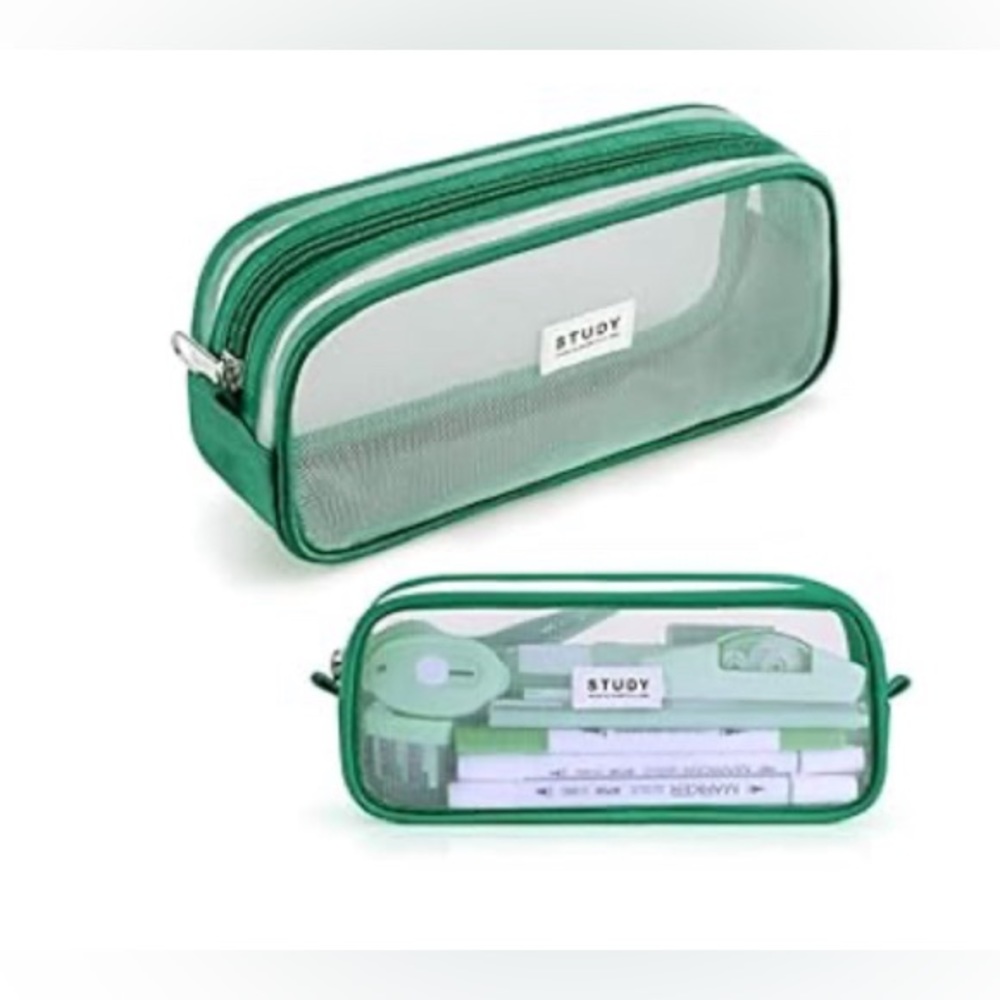 Grid Mesh Pencil Case